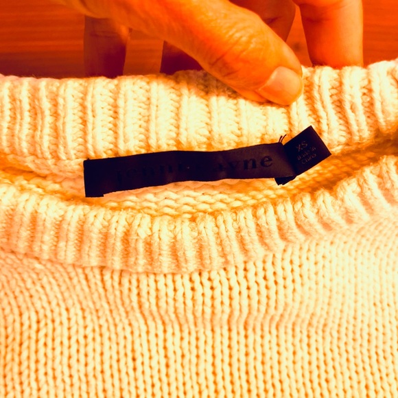 JENNI KAYNE | Classic Crewneck Sweater XS Ivory - Picture 7 of 12